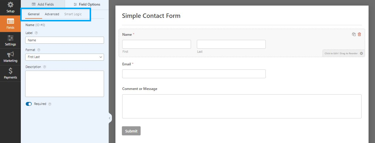 Build a basic WordPress contact form source image 7