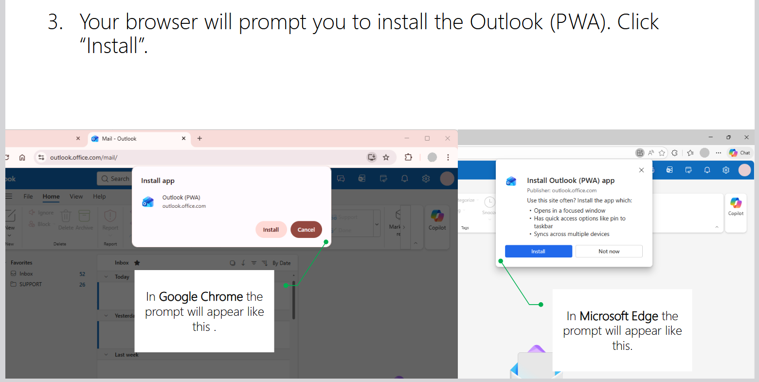 Outlook Progressive Web App for Edge/Chrome source image 3