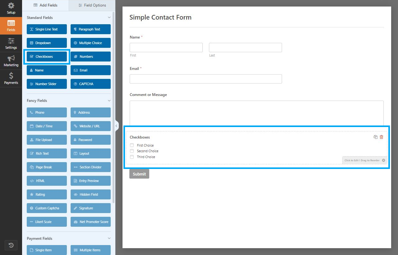 Build a basic WordPress contact form source image 8