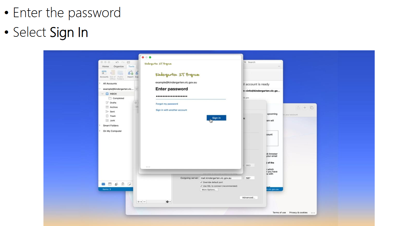Access 365 email account in Outlook for Mac source image 6