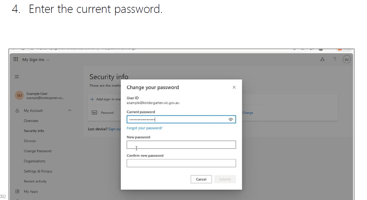 How to update your password source image 5