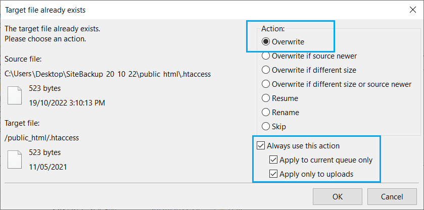 Tip – Restoring from a WordPress file & database backup source image 10