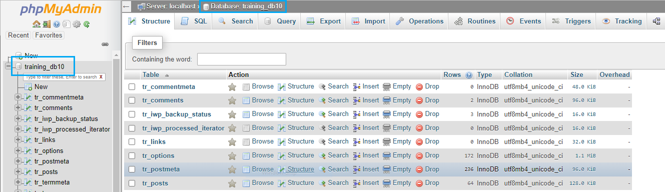 Tip – Restoring from a WordPress file & database backup source image 1
