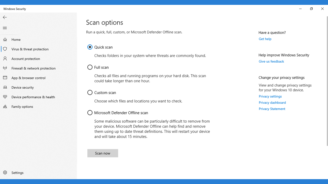 Tip – Scan your PC with Windows Security source image 4