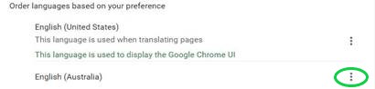 Set Chrome spell check to English (Australia) source image 6