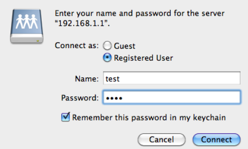 Create a shared network space with an external hard drive and a modem source image 11