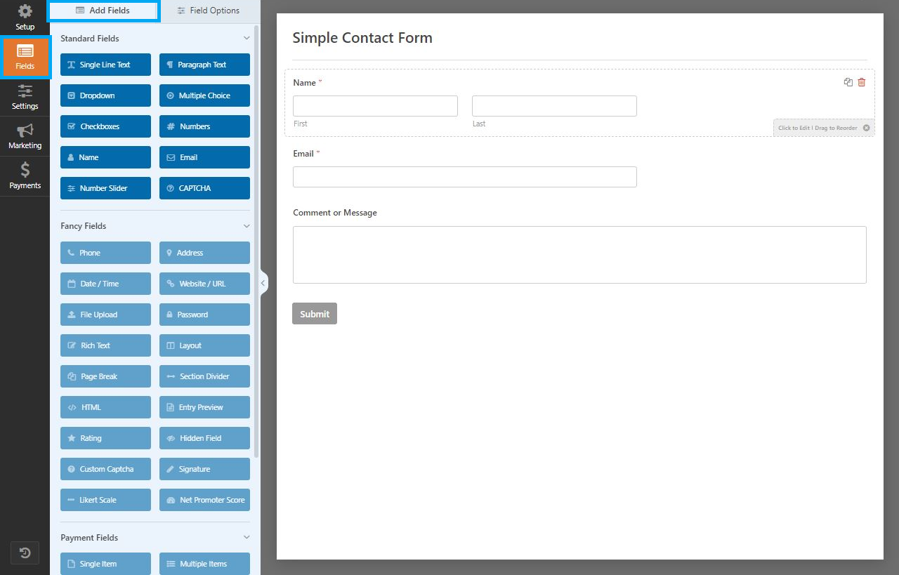 Build a basic WordPress contact form source image 5