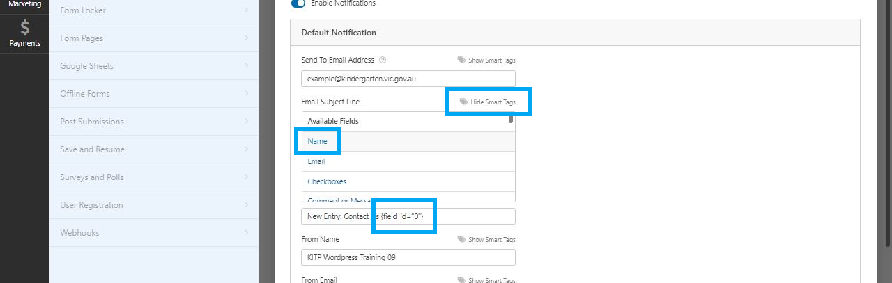 Build a basic WordPress contact form source image 12