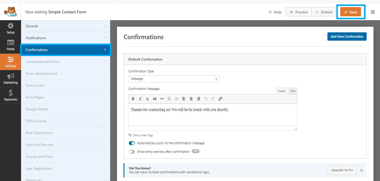 Build a basic WordPress contact form source image 13