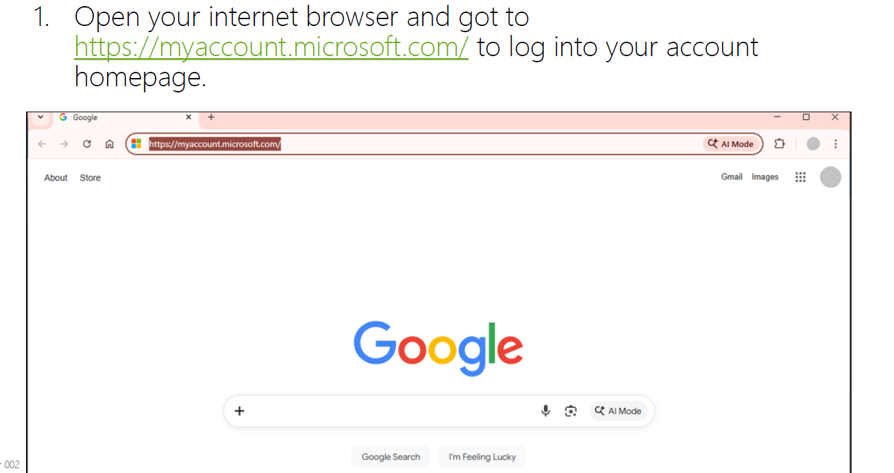 How to update your password source image 2