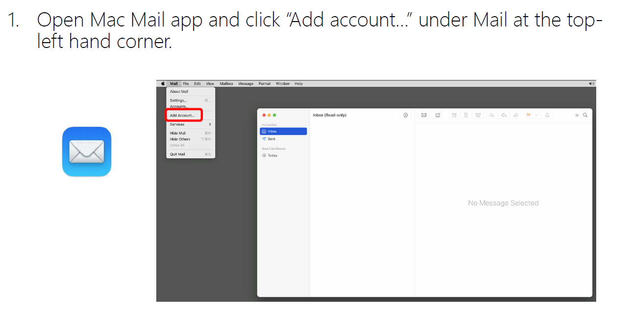 Access 365 email account in Mac Mail app source image 2