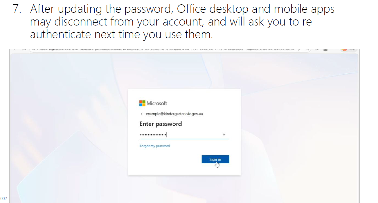 How to update your password source image 8