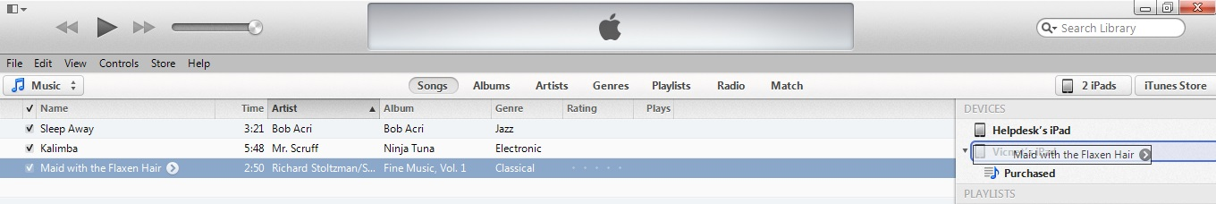 Create a song playlist in iTunes to play on an iPad source image 5