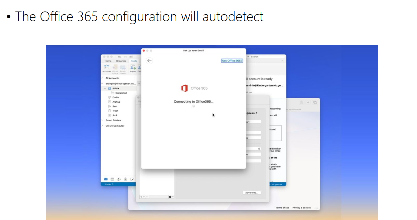 Access 365 email account in Outlook for Mac source image 7