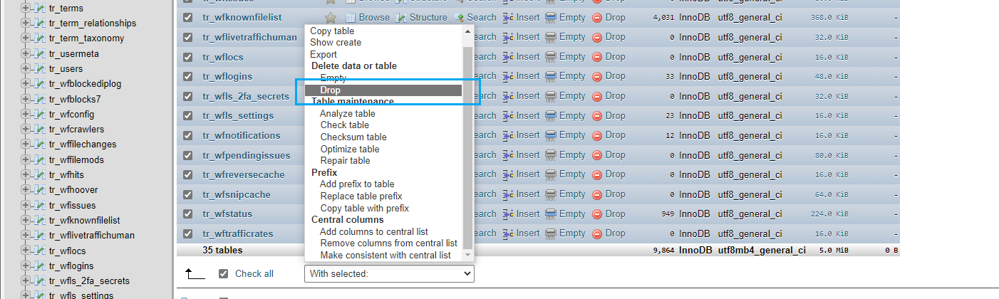 Tip – Restoring from a WordPress file & database backup source image 3