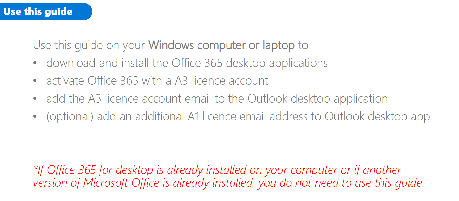 Download, install & activate an A3 licence source image 2