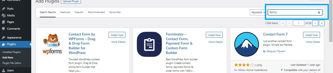 Build a basic WordPress contact form source image 1