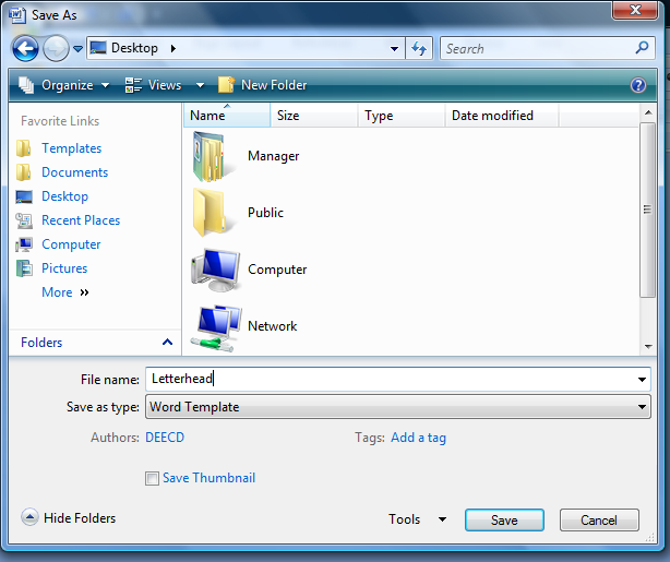 Creating a Template in Microsoft Office Word 2007 source image 3