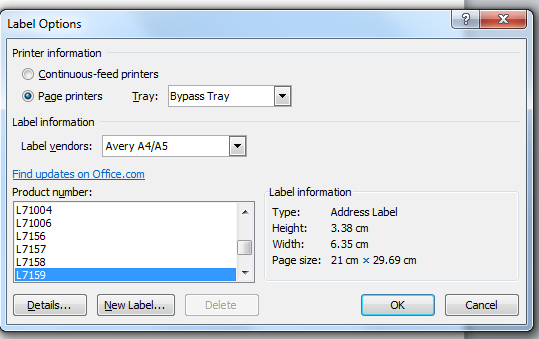 Create Letters or Labels using Mail Merge Wizard source image 2
