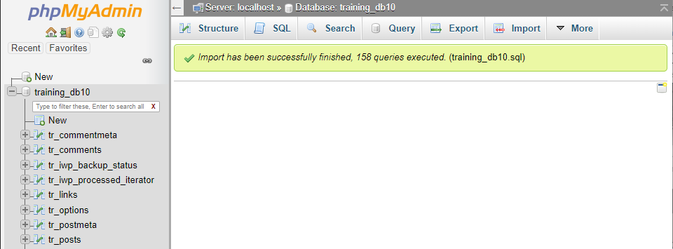 Tip – Restoring from a WordPress file & database backup source image 6