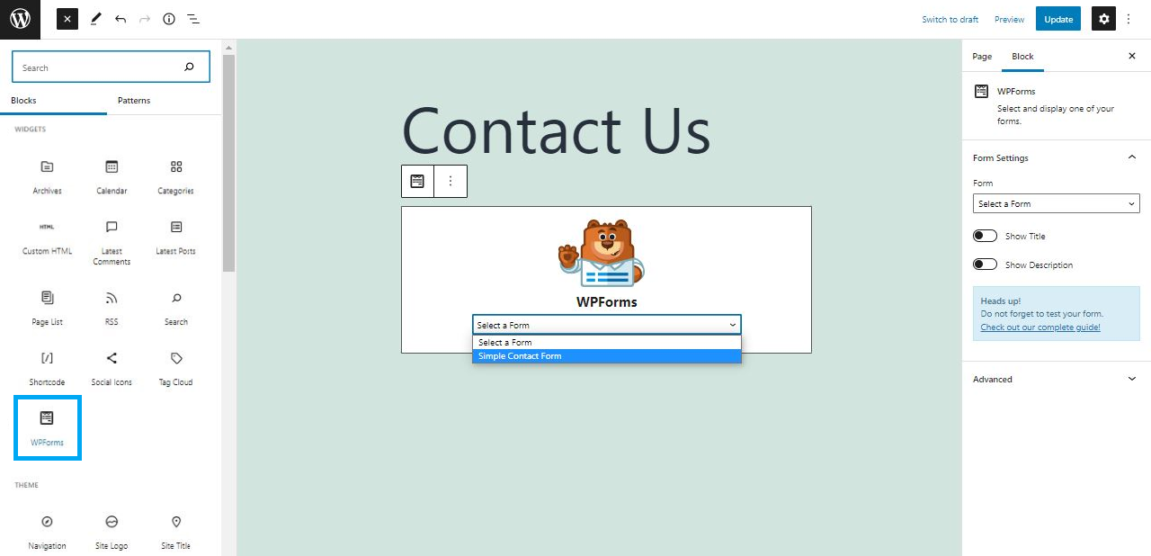 Build a basic WordPress contact form source image 16