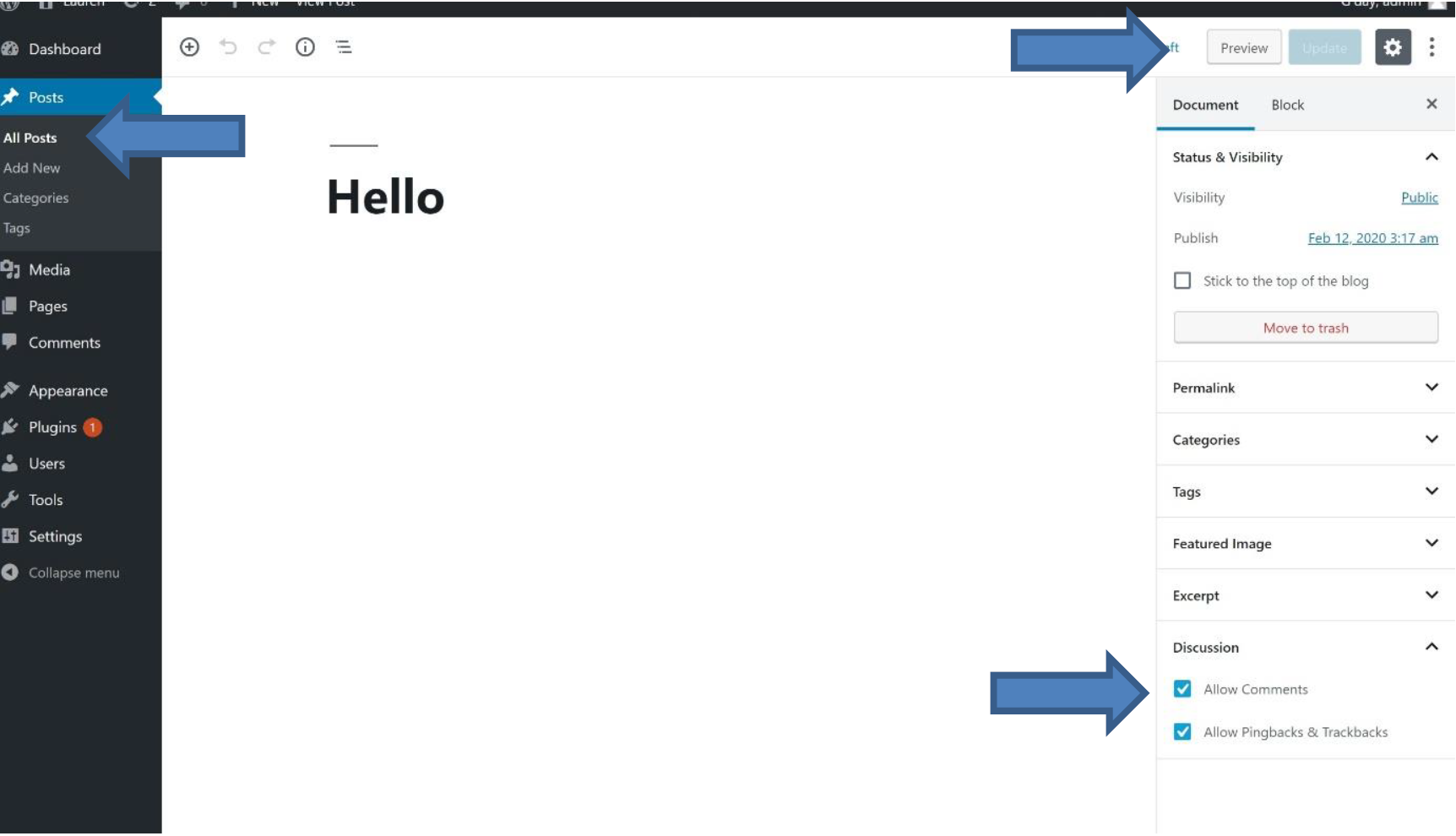 How to disable comments in WordPress source image 2